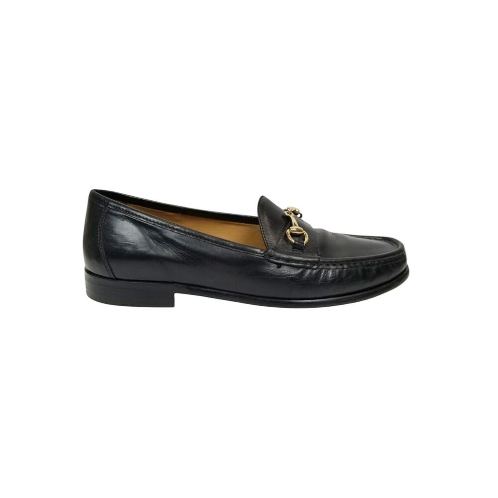 Cole Haan Men's Ascot II Black Leather Loafers Gold Horse Bit Casual Size 9 - Picture 3 of 10